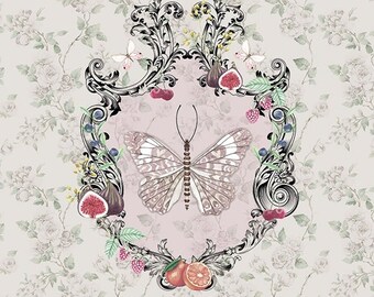 2 Serviettes en papier Papillons Decoupage Paper Napkins Butterflies 