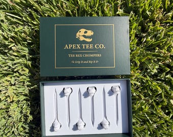 T-Rex Golf Tees | Novelty Dinosaur Golf Accessories for Kids, Dads