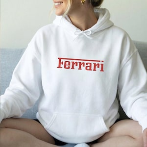 Scuderia F1 Team Racing Unisex Embroidered Hoodie - Formula 1 Apparel - Leclerc - Hamilton - Motorsport Fan