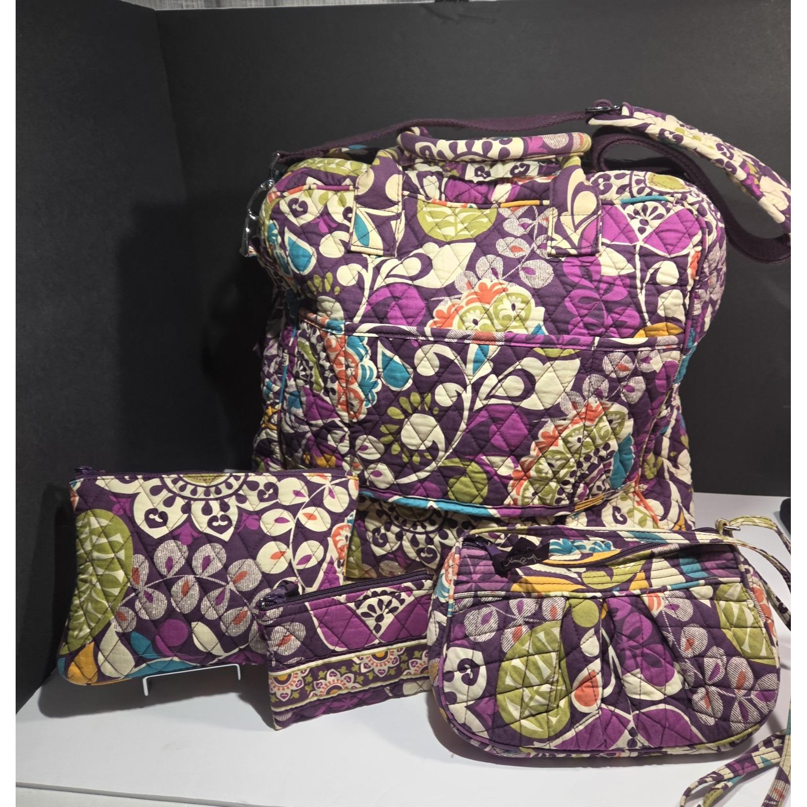 VERA BRADLEY Plum Petals medium backpack travel bag tote Vera Bradley - Brandclub - Vera Bradley Women main image 2