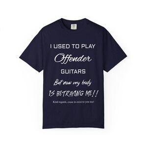 Camiseta engraçada para guitarrista, camiseta sobre processo da Fender, camiseta sarcástica para amantes da música, camiseta de protesto contra guitarristas imagem 3