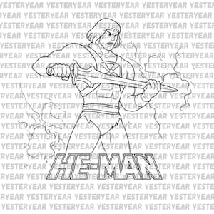 HE-MAN-serien om 5! Nostalgisk färgläggning och kalkering när den är som bäst!