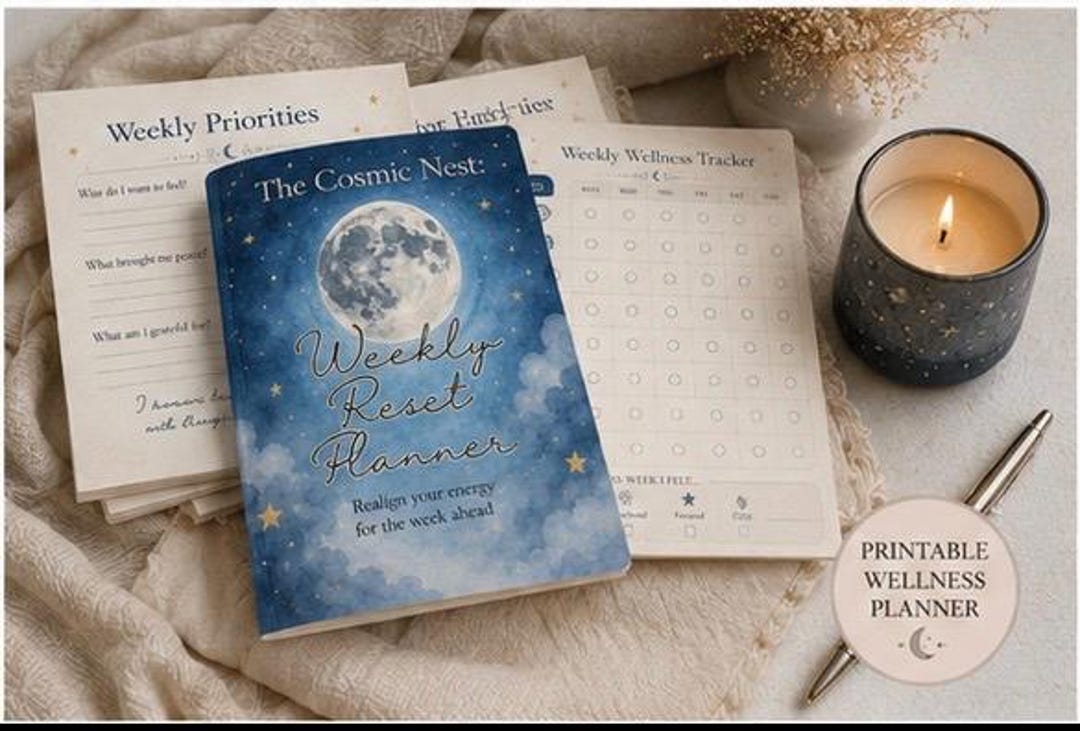 Weekly Reset Planner Printable | Weekly Wellness Planner PDF | Self ...