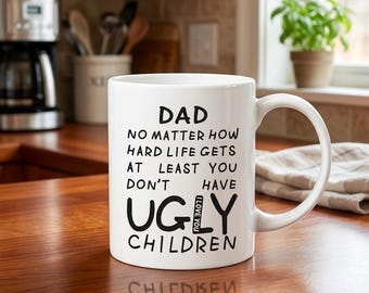 Taza divertida para papá, taza de café con cita humorística, regalo de cumpleaños o para el Día del Padre.