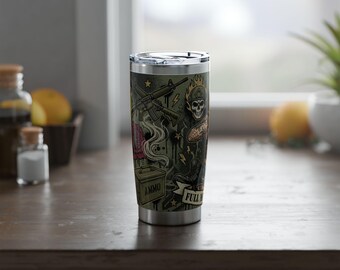 Full Metal Jacket Pinup Tumbler | 20oz Vagabond Travel Cup | Veteran-Owned | Ships from USA | Atlanta GA