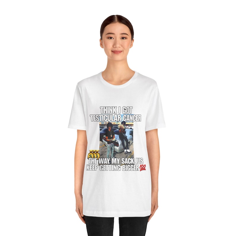 Lustiges Hood Irony Meme Shirt, unangemessene Offensive Shirt, verrückte Shirts, mein Sack wird immer größer, empörend T-Shirt, Neuheit Geschenk Bild 6