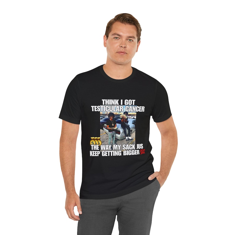 Lustiges Hood Irony Meme Shirt, unangemessene Offensive Shirt, verrückte Shirts, mein Sack wird immer größer, empörend T-Shirt, Neuheit Geschenk Bild 7