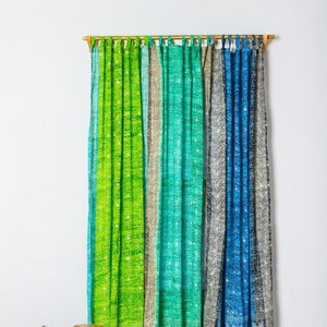 Juego de cortinas Sari Tratamiento de ventanas Boho transparentes para dormitorio Sala de estar Comedor Cama Toldo Tienda Indian Gypsy Chic