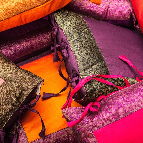 Sari Pillows Etsy