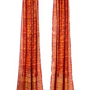 New Collection Sari Curtains Boho Earth Tones Window Treatment - Etsy