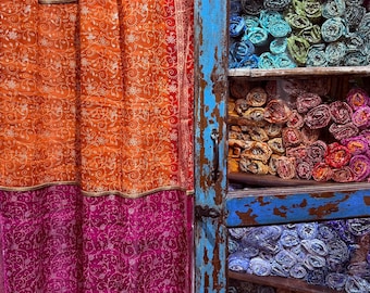 Custom Curtain Order - JiLL - Boho Curtains Light-Filtering Sari Curtains