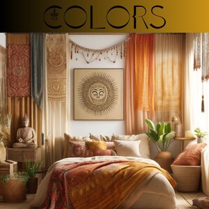 Boho Sari Curtain Custom Set 4 Panels 84"l , Unique Mix Sheer Organza ...