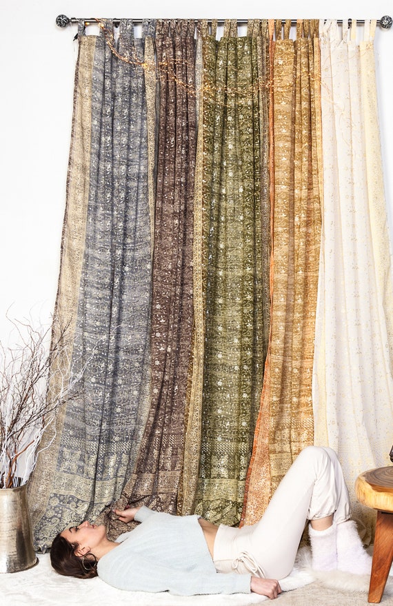BOHOME Collection Light-filtering Sari Curtains 84/96l Boho