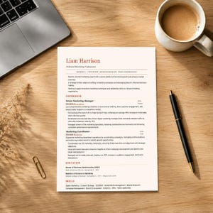 Currículum de Gerente de Operaciones + Carta de Presentación + Conjunto de Referencias / Plantilla editable de varias páginas compatible con ATS / Varios colores / Descarga instantánea C