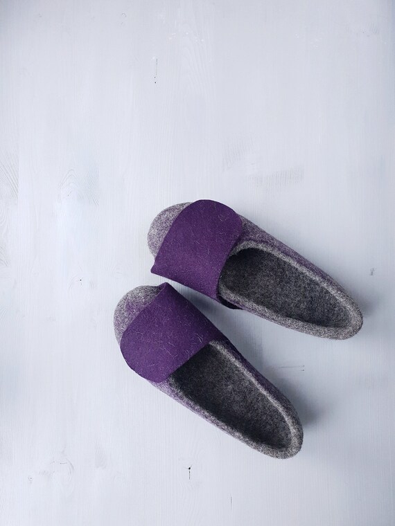 dark purple slippers