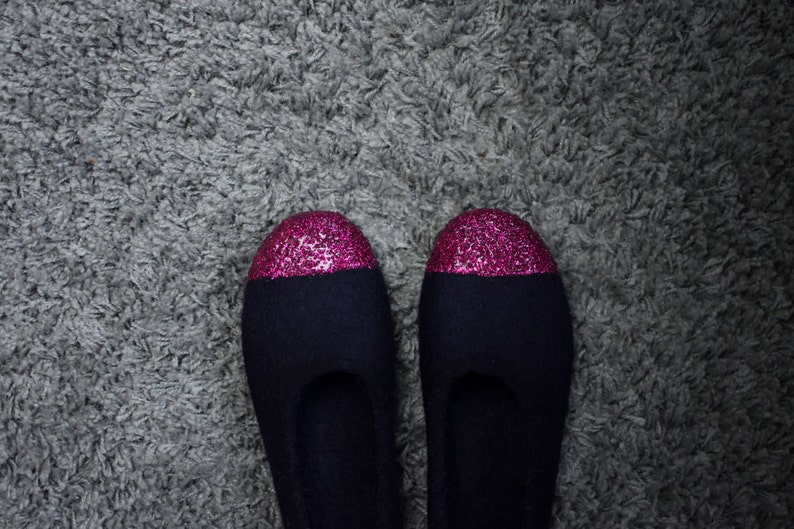 wool ballet slippers