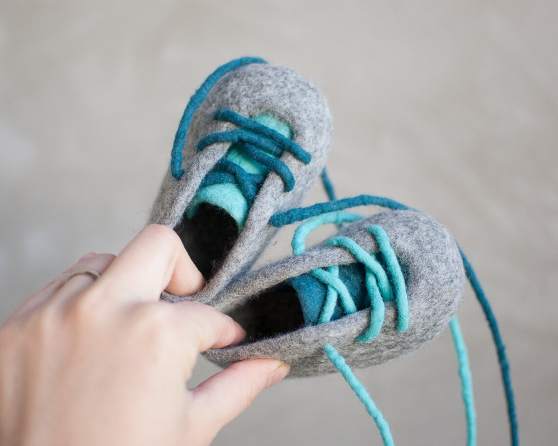 Felted Baby Booties Felted Crib Shoes Gray Baby Boy Crib Etsy