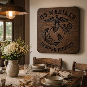 Marine Wood Sign - Etsy