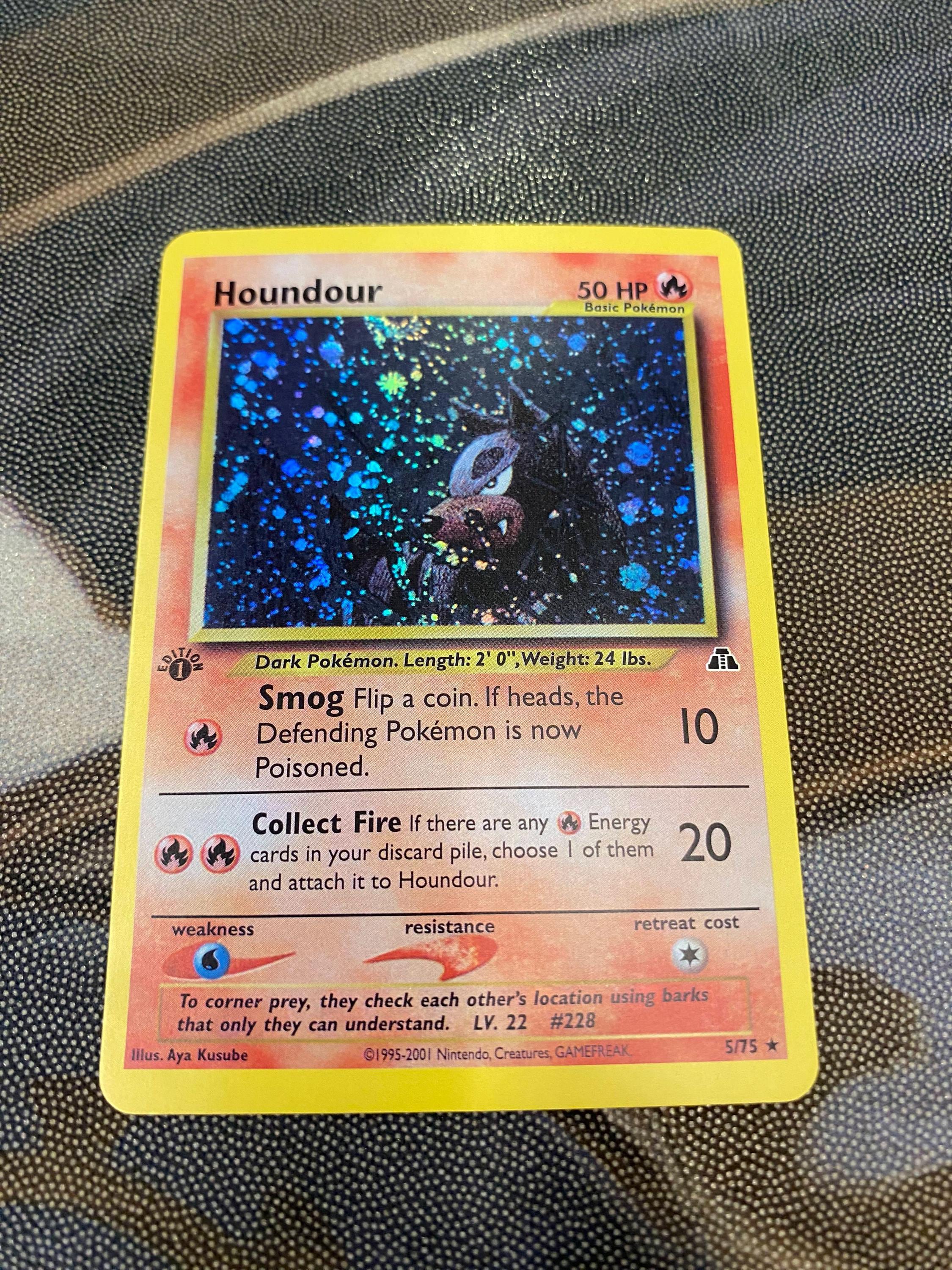 houndour pokemon card 055 Plasma Blast Fire Colorless Team Hunt Draw a card for each of your Houndour in play Houndoom & Houndour 063/131 –