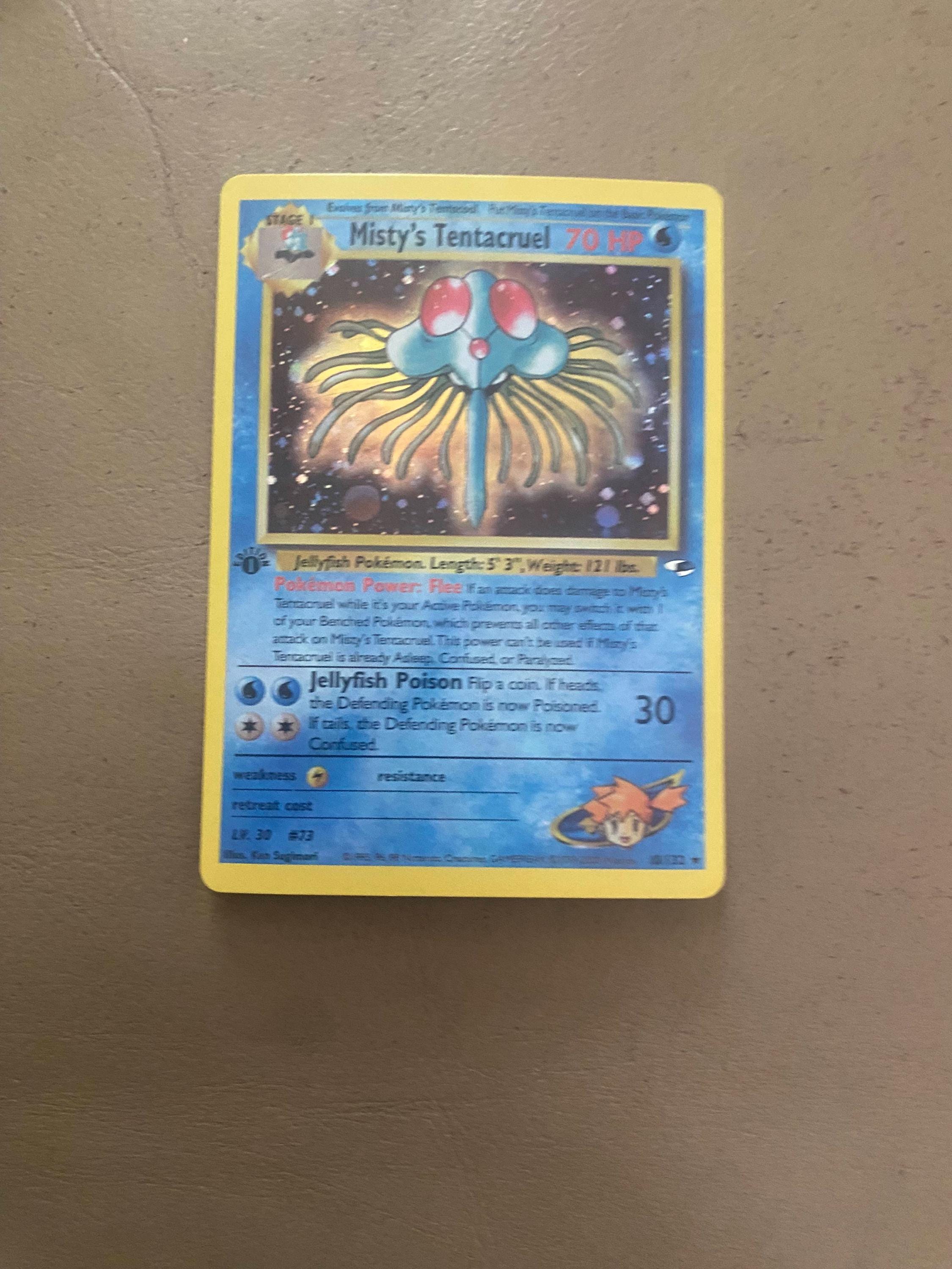 misty's tentacruel pokemon card - Misty39;s (10/132) - Gym Heroes - Holo Perfect for collectors and enthusiasts. Misty's Tentacruel Pokemon card Like
