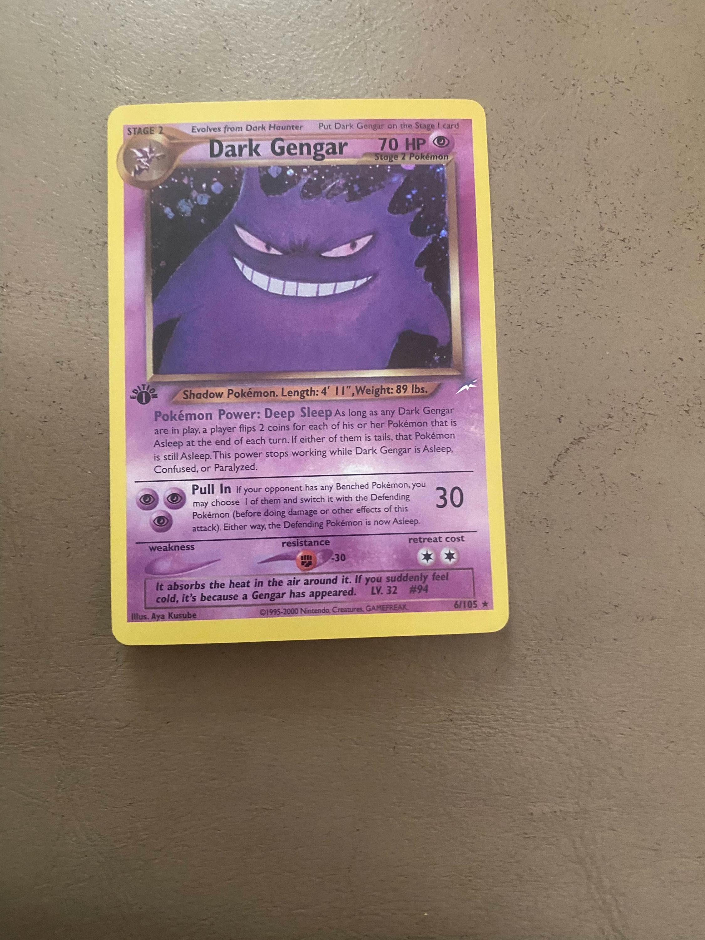 Dark Gengar - Neo Destiny (N4) Holo - Etsy