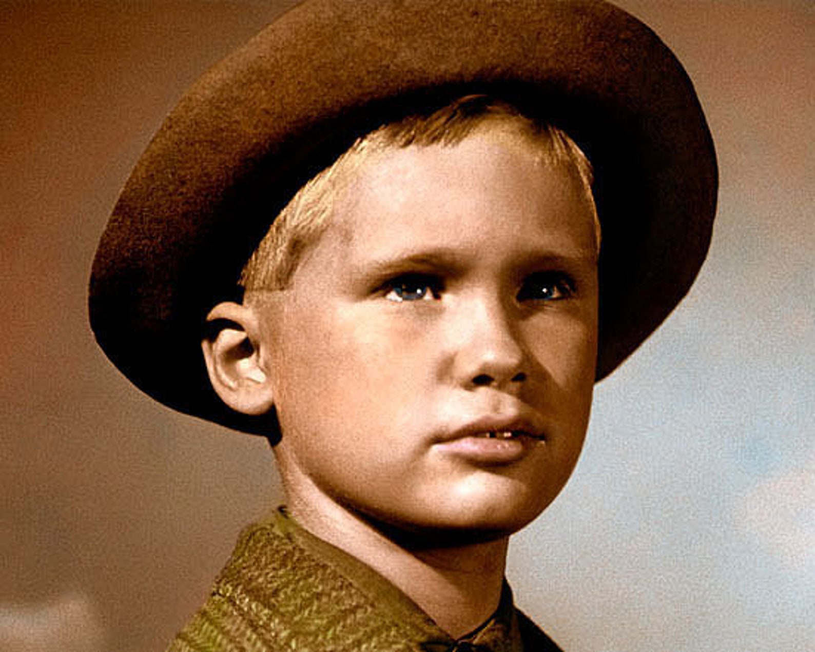 Colorized Photo: Brandon Dewilde Actor Shane 1953 Hollywood - Etsy UK
