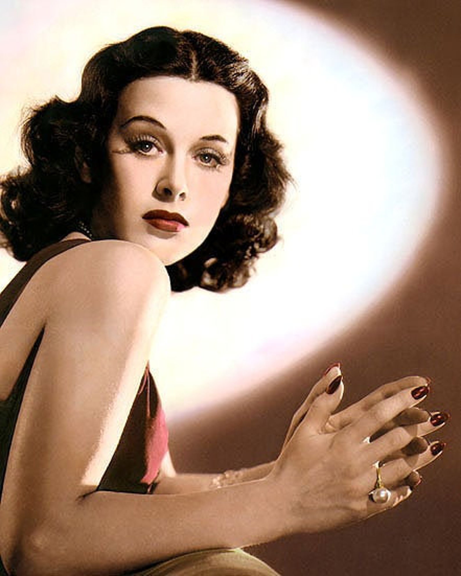 Colorized Photo: Hedy Lamarr Hollywood Movie Star 8x10 afbeelding 1.