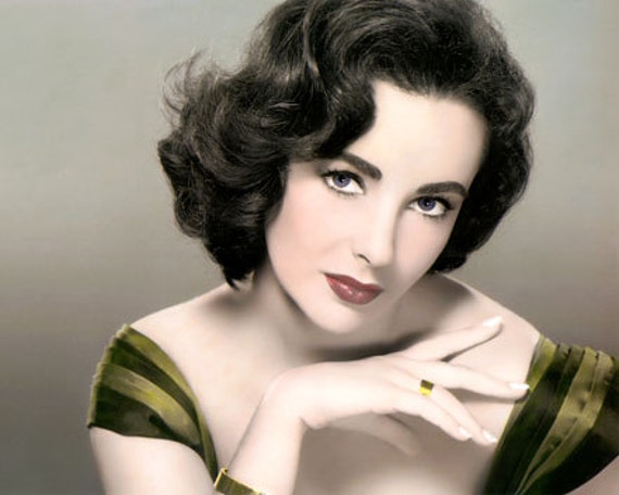 ELIZABETH TAYLOR LIZ AMERICAN ACTRESS MOVIE STAR Vinyl wall art sticker decal