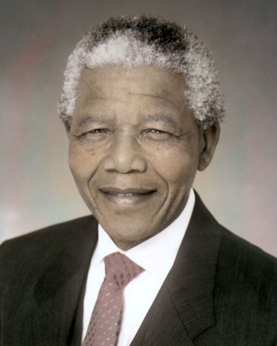 Nelson Mandela South African President Anti Apartheid Activist Etsy etsy