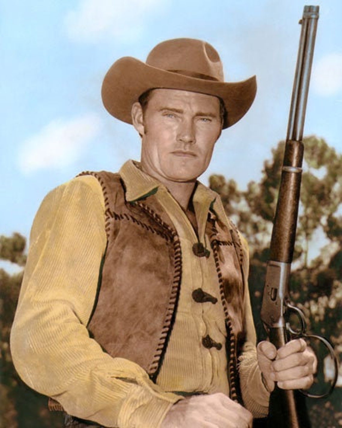Chuck Connors as Lucas McCain 1960s The Rifleman Hollywood | Etsy