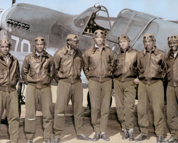 TUSKEGEE AIRMEN 8X10 PHOTO USA PICTURE WWII US MILITARY