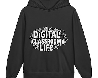 Sudadera con capucha infantil "Vida en el aula digital" / Sudadera con capucha STEM para jóvenes