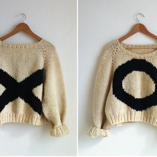 Vintage XO Cropped Sweater