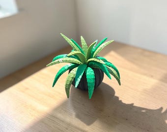 Mini articulated indoor plant, Office or Home Decoration, Customizable 3D Printed Flexi Flexi Plant. Flexy Plant