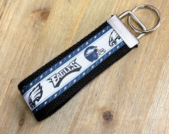 Football Team Keychain Eagles Key Fob Philadelphia Football Fan Handmade