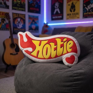 Flammen-Hottie Kissen | Einzigartiges geformtes Deko-Kissen | Lustiges Sofakissen | Geschenk für Ihn/Sie
