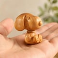 Cartoon Dog Sculpture, Handmade Wooden Dog Figurine, Desktop Decor, Desk Decor Gift, Gift For Dog Lovers