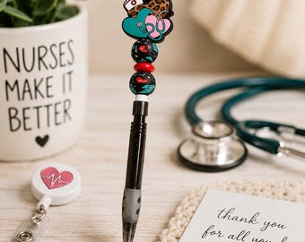 Lepard nursing beadable mechanical pencil