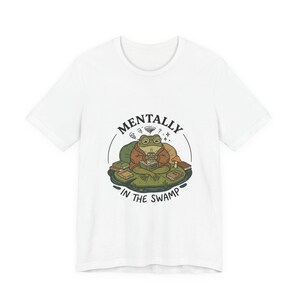 Mentally in the Swamp Frog Tee | cottagecore, introvert humor