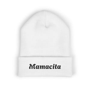 Mamacita embroidered cuffed beanie | Embroidered Beanie