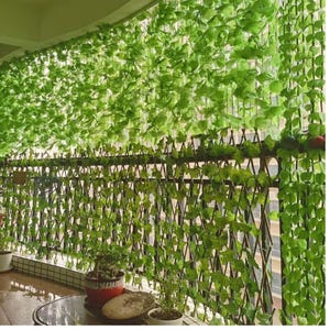 Artificial Ivy Leaf Garland 11m Fake Hanging Vine Greenery Wall Decor for Bedroom Wedding Backdrop Garden Party Aesthetic Decor