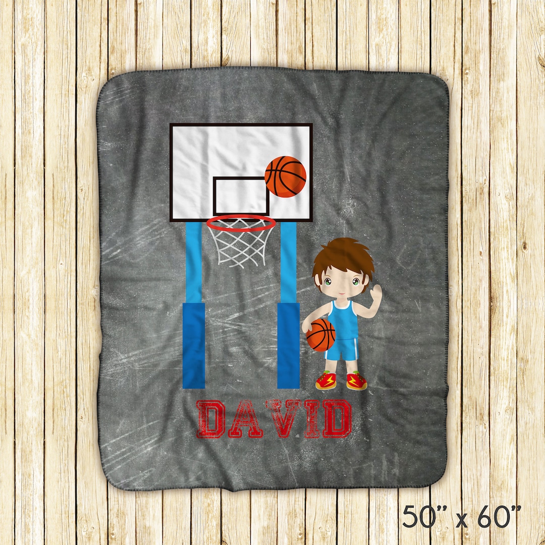 Basketball Blanket Basketball Boy Jersey Net Ball Personalized Blanket