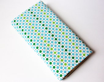 Dots Baby Changing Pad - Blue, Green and Black Polka Dots Baby Changing Mat