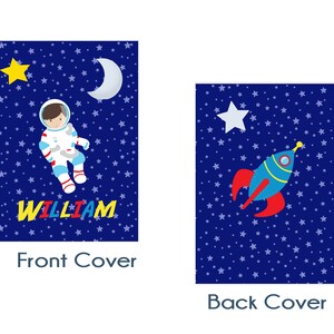 Astronaut Personalized Folder Astronaut Boy Girl Night Sky Moon Star ...