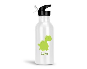 Dino Water Bottle - Dino Dinosaur with Name - Dinosaur Bottle - Personalized Water Bottle - Personalized Bottle - BPA Free - Back to School