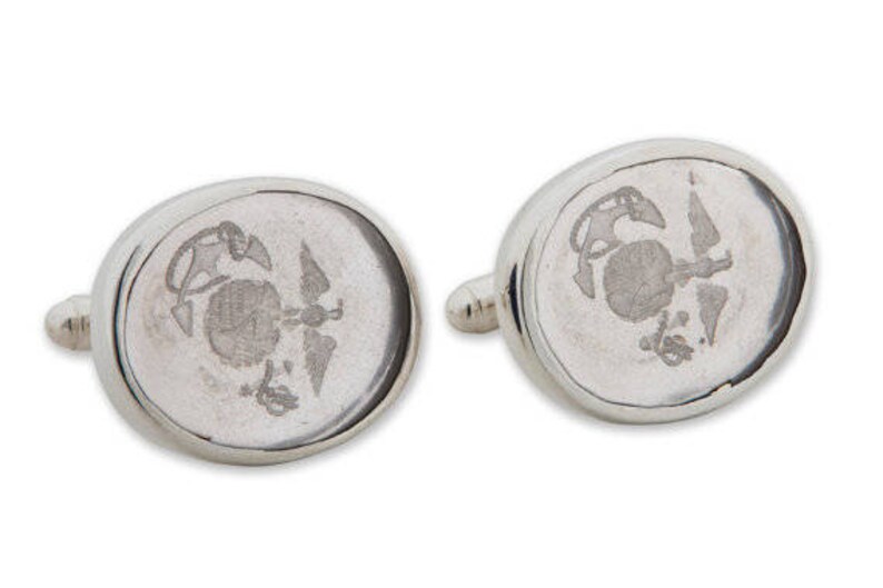 Custom Cufflinks Personalized Engraved Initials Etsy