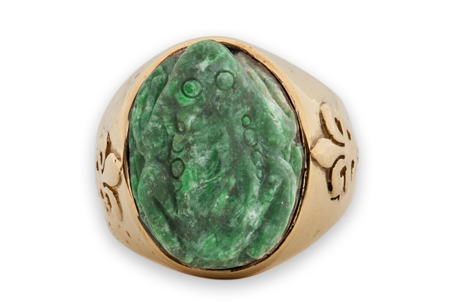 Jade Albite Frog Ring Special Hand Carved Genuine Gemstone | Etsy