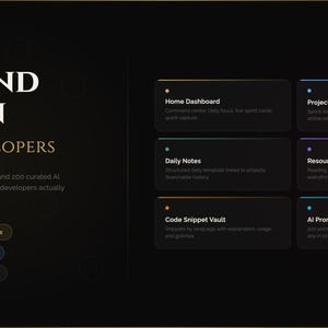 Notion Second Brain | Capture, Organize & Find Everything | Productivity Template for Builders and Creators
