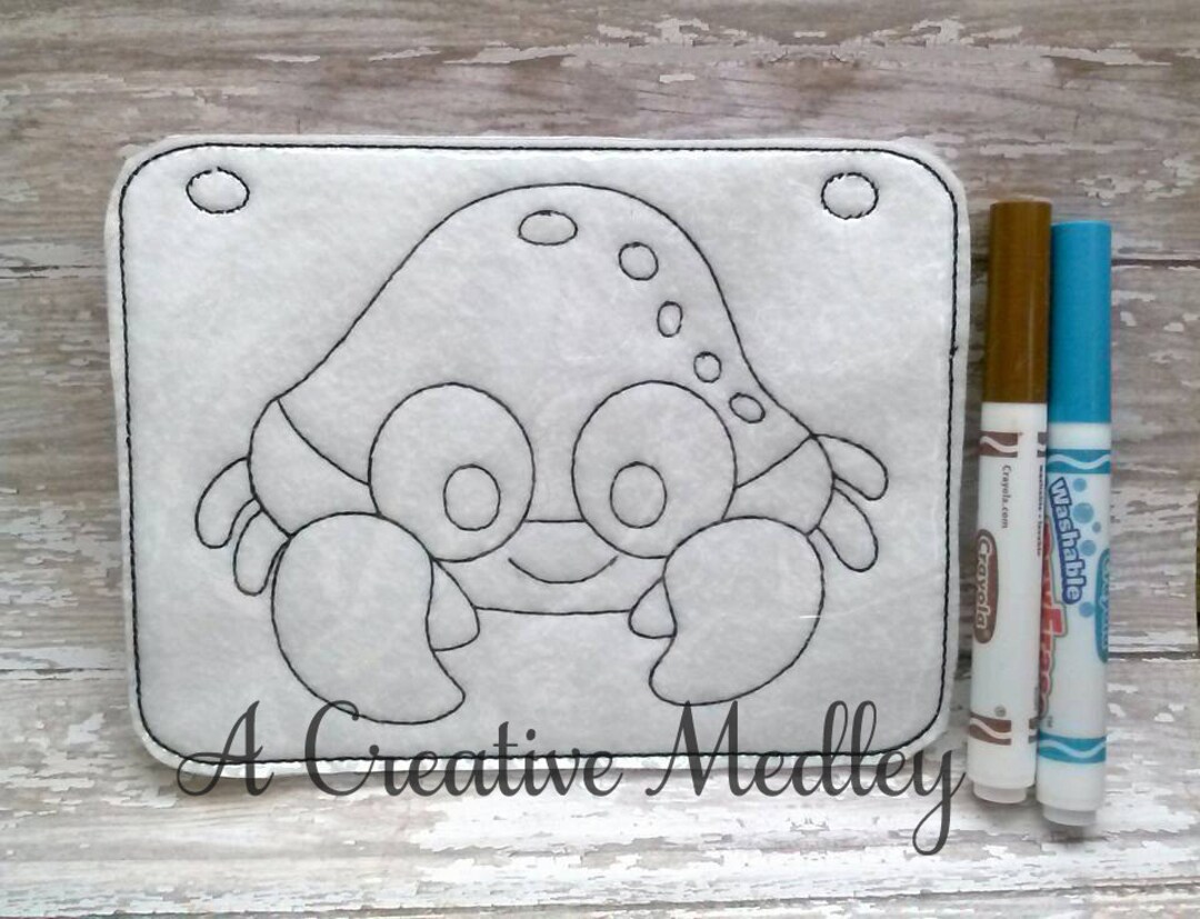 Coloring Page Crab-instant Download - Etsy