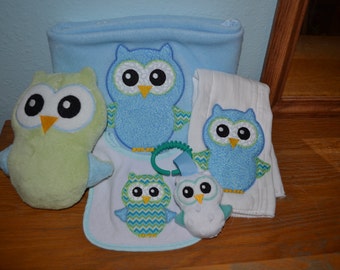 Owl softie AND applique embroidery design - Instant Download